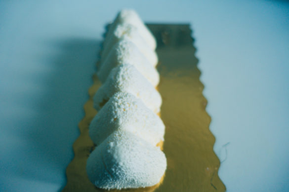 bûche mousse poires